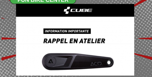 Rappel constructeur CUBE Sécurité avant tout : vérifiez si votre vélo est concerné ! Rappel constructeur CUBE Sécurité avant tout : vérifiez si votre vélo est concerné !